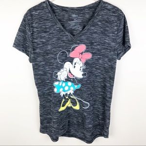 🌿DISNEY | Heathered Minnie Mouse Short Sleeve Tee